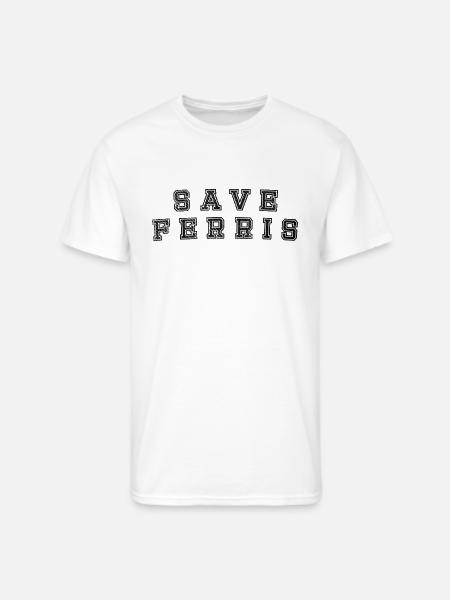 SAVE FERRIS funny - Men's 50/50 T-Shirt - white