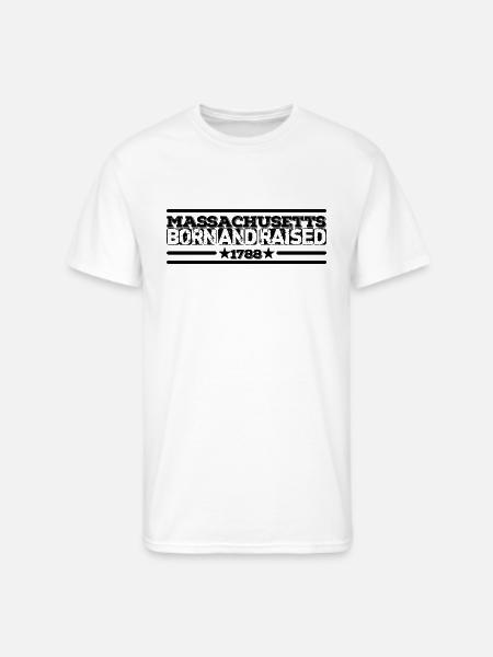 Massachusetts - Men's 50/50 T-Shirt - white