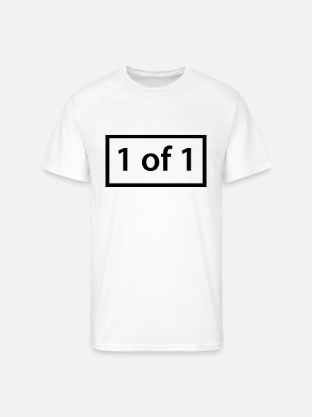 =1of1=(1) - Men's 50/50 T-Shirt - white