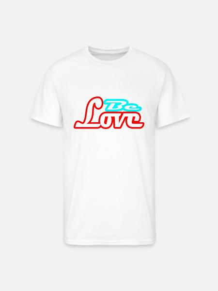 be love - Men's 50/50 T-Shirt - white