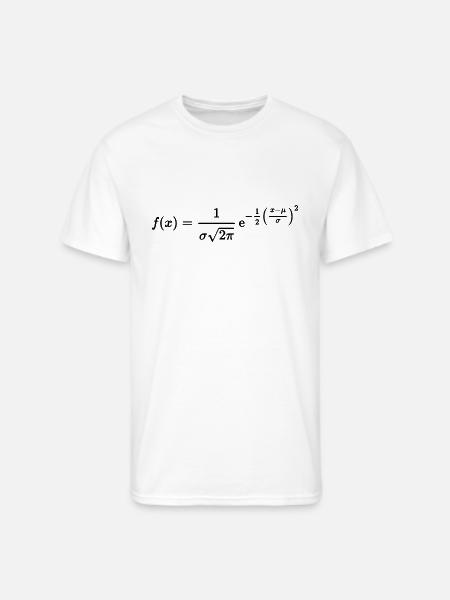 normal distribution - Men's 50/50 T-Shirt - white