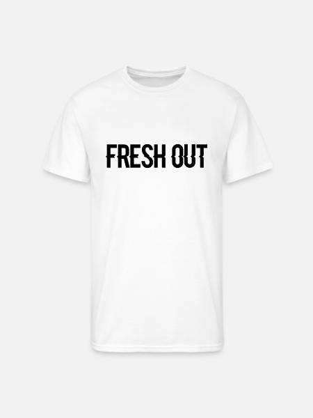 fresh out - Men's 50/50 T-Shirt - white