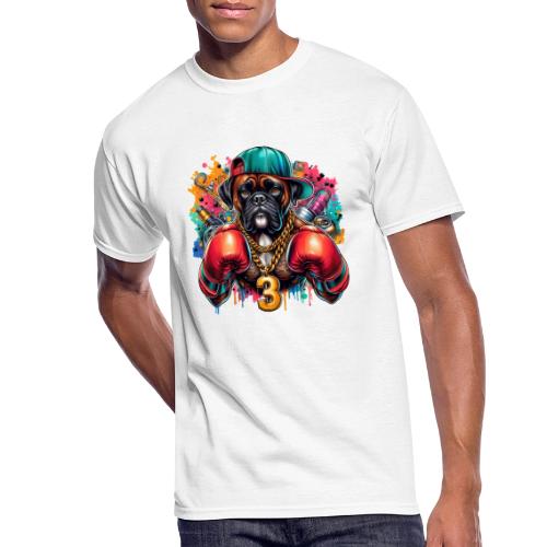 Boxer Dog Art - Men's 50/50 T-Shirt