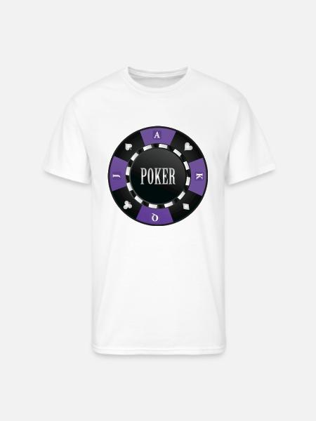 Poker Chip - Men's 50/50 T-Shirt - white