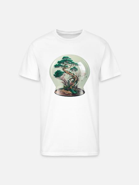 Bonsai Tree Terrarium - Men's 50/50 T-Shirt - white