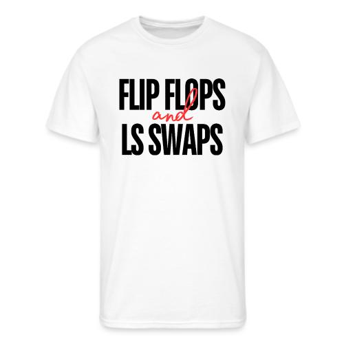 Flip Flops and LS Swaps (RED) - Men's 50/50 T-Shirt