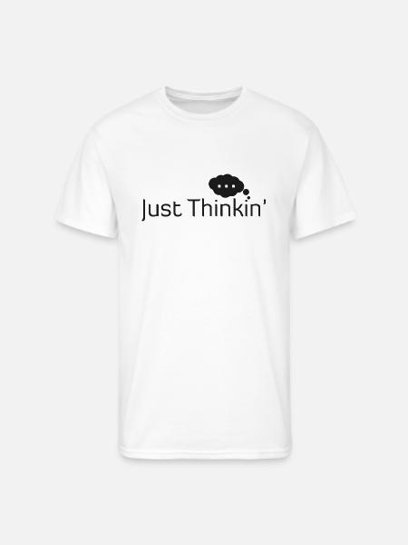 Just Thinkin' - Men's 50/50 T-Shirt - white