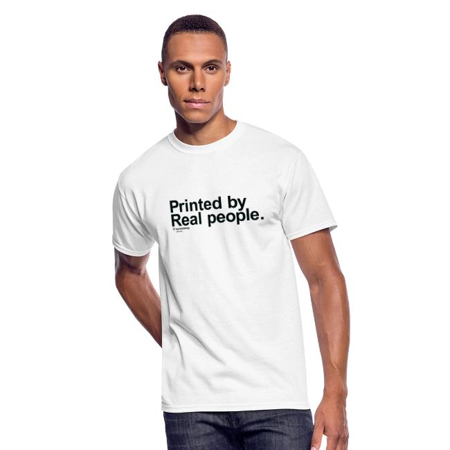 Printed in black
