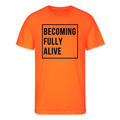 Becoming Fully Alive (in Black) - Men's 50/50 T-Shirt