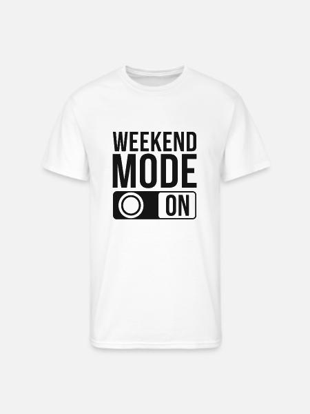 Weekend Mode On - Men's 50/50 T-Shirt - white