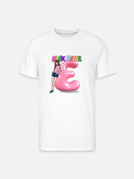 Nick Name E - Men's 50/50 T-Shirt - white