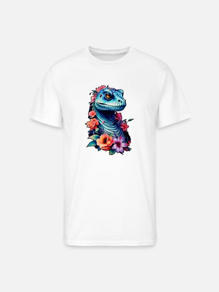raptor blue - Men's 50/50 T-Shirt - white