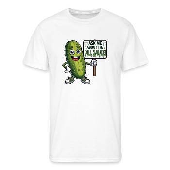 Ask Me About the Dill Sauce - Men's 50/50 T-Shirt - white - Front - Jackson (183cm)