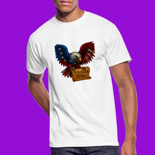 Veterans Press Bald Eagle - Men's 50/50 T-Shirt
