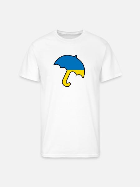 umbrella Ukraine - Men's 50/50 T-Shirt - white