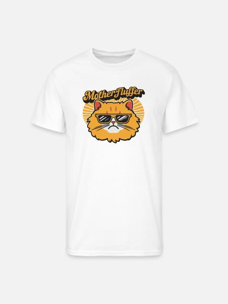 Motherfluffer Grumpy Cat Black - Men's 50/50 T-Shirt - white