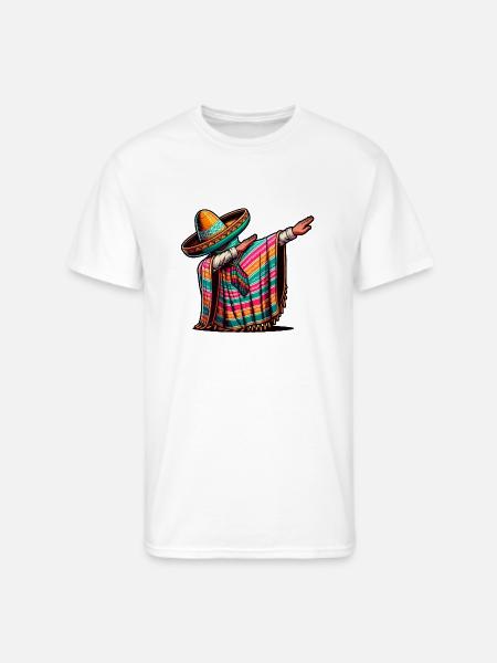 Dabbing Mexican Fiesta - Men's 50/50 T-Shirt - white