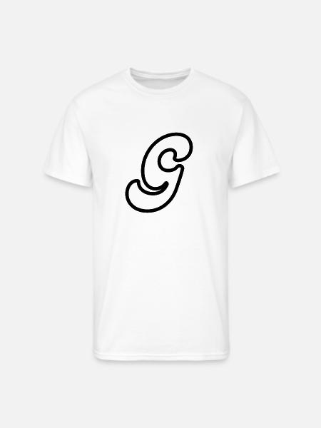 letter G - Men's 50/50 T-Shirt - white