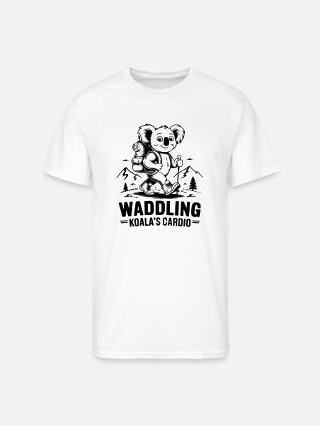 Waddling Koala Cardio - Men's 50/50 T-Shirt - white