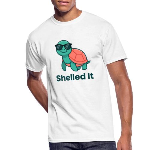 Funny Turtle Sunglasses Shelled It Cute Gift - Men's 50/50 T-Shirt
