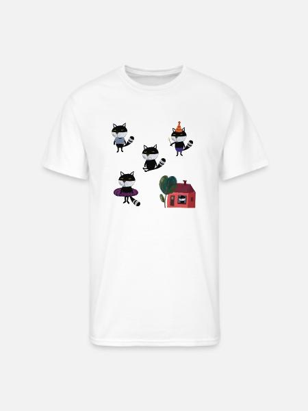 Funny Cats - Men's 50/50 T-Shirt - white