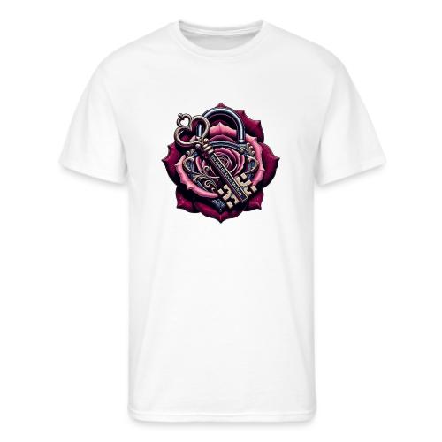 You Hold the Key to My Heart Rose Lock T-Shirt - Men's 50/50 T-Shirt