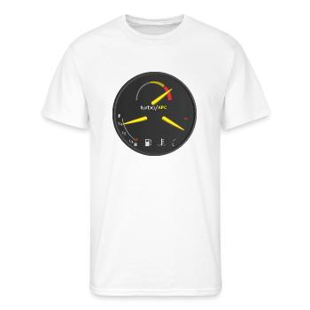Saab Turbo Guage - Men's 50/50 T-Shirt - white - Front - Jackson (183cm)