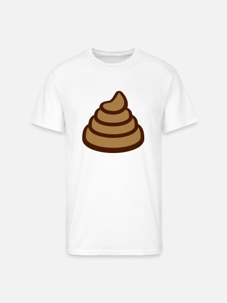 Big poop pile disgusting - Men's 50/50 T-Shirt - white