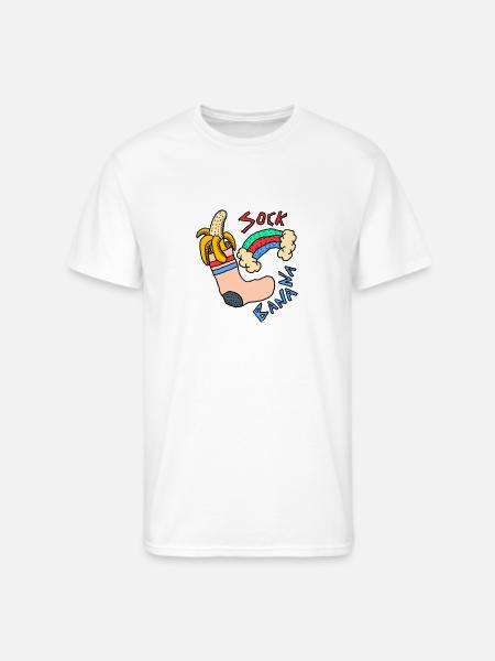 Sock Banana - Men's 50/50 T-Shirt - white