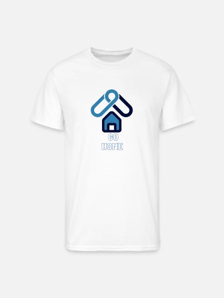 Go Home! - Men's 50/50 T-Shirt - white