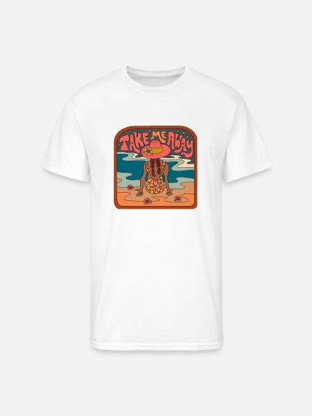 Take Me Away - Men's 50/50 T-Shirt - white