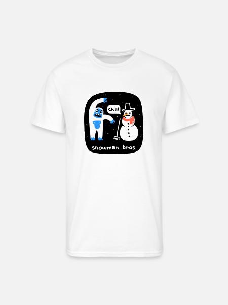Snowman Bros - Men's 50/50 T-Shirt - white