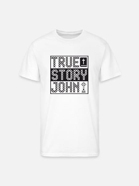 True Story John - Men's 50/50 T-Shirt - white