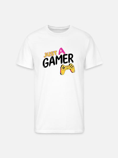 Just A Gamer - Men's 50/50 T-Shirt - white