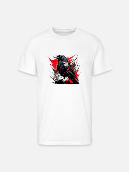 Raven - Men's 50/50 T-Shirt - white
