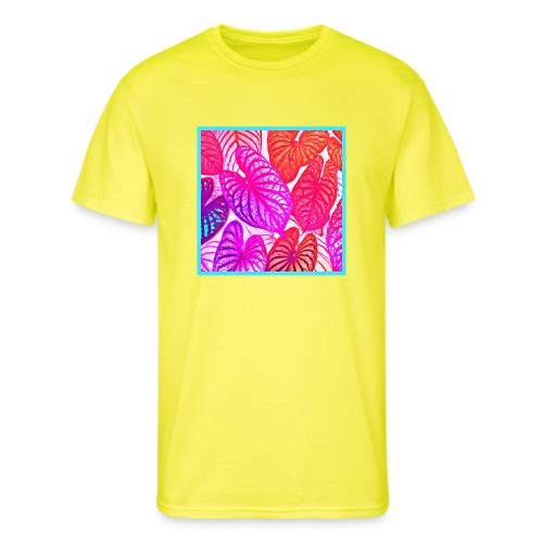 Color Burst Leaves Neon Elegance - Men's 50/50 T-Shirt