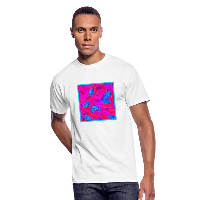 Vibrant Neon Leaves Artful Elegance