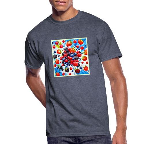 Colorful Berry Fiesta Design - Men's 50/50 T-Shirt