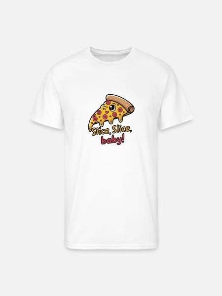 Slice Slice Baby - Men's 50/50 T-Shirt - white