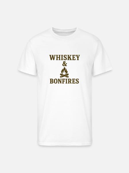 Whiskey Bonfires - Men's 50/50 T-Shirt - white