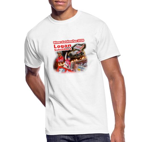 Logan Schuchart #LetsRaceTwo Winner - Men's 50/50 T-Shirt