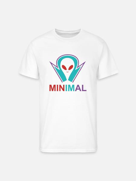 Minimal Alien - Men's 50/50 T-Shirt - white