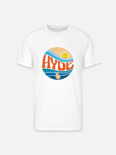 Hyde Shirt Vintage Sunset Hyde Groovy Tie Dye - Men's 50/50 T-Shirt - white