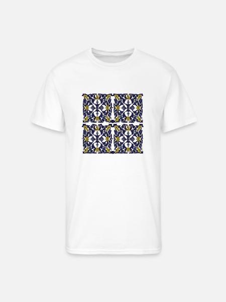 Four piece ornament - Men's 50/50 T-Shirt - white
