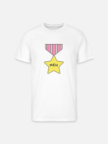 Meh - Men's 50/50 T-Shirt - white