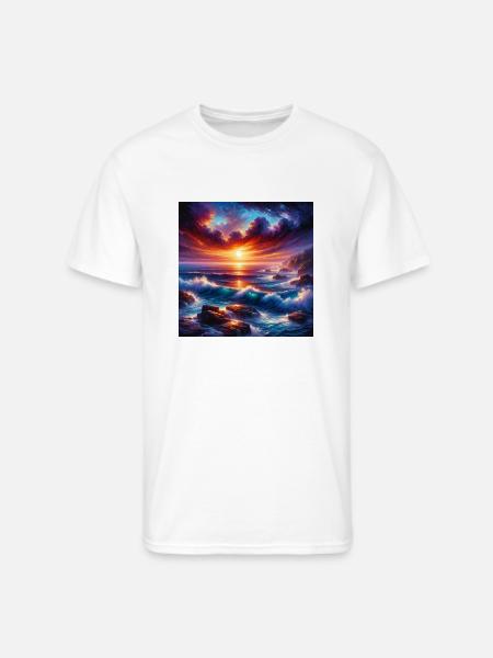 Sunset Serenity - Men's 50/50 T-Shirt - white
