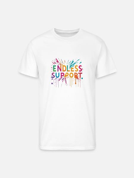 support - Men's 50/50 T-Shirt - white