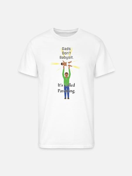 Dads Don't Babysit - Men's 50/50 T-Shirt - white