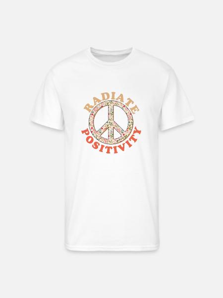 Radiate Positivity - Men's 50/50 T-Shirt - white