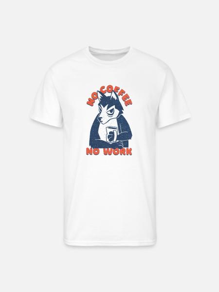 Coffee Dog Love it - Men's 50/50 T-Shirt - white